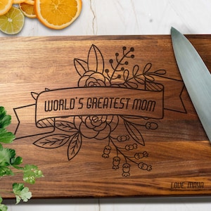 Mother&#39;s Day Cutting Board, Mother&#39;s Day Gift, Personalized Cutting Board, Mother&#39;s Day Gift, Gift for Mother, Gift for Grandma