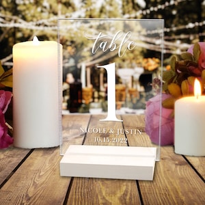 Wedding Table Numbers, Clear Acrylic Table Numbers, Wedding Decor, Table Numbers For Wedding, Wedding Table Decor, Wedding Numbers