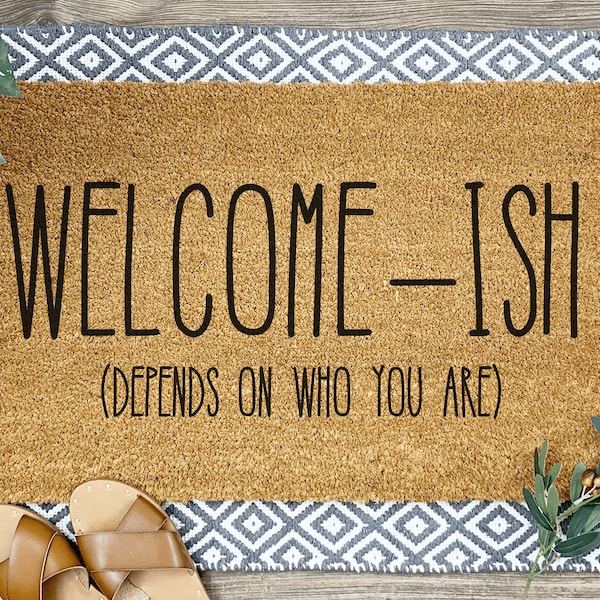 Front Door Mat Aesthetic Etsy