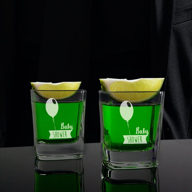 Baby Shower Shot Glasses Baby Shower Glasses Personalized Etsy