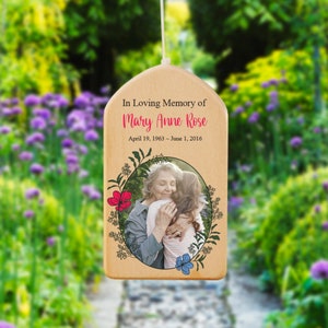 Memorial Wind Chime, Remembrance Wind Chime, Memorial Tribute Wind Chime, Bereavement Gift, In Memory Wind Chime, Personalized Wind Chime