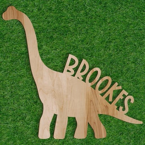 Dinosaur Name Sign, Custom Wood Sign, Wooden Name Sign, Personalized Name Sign, Custom Home Decor, Wooden Letters, Wall Letters