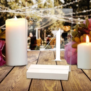 Wedding Table Numbers, Clear Acrylic Table Numbers, Wedding Decor, Table Numbers For Wedding, Wedding Table Decor, Wedding Numbers