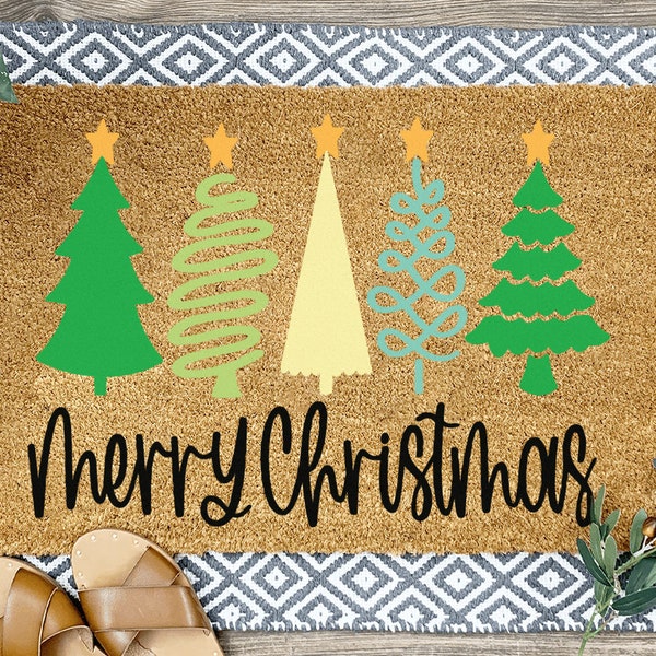 Merry Christmas Welcome Mat, Christmas Doormats, Holiday Door Mat, Door Mat, Christmas Decor, Christmas Decoration Ideas