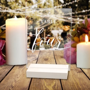 Wedding Table Numbers, Clear Acrylic Table Numbers, Wedding Decor, Table Numbers For Wedding, Wedding Table Decor, Wedding Numbers