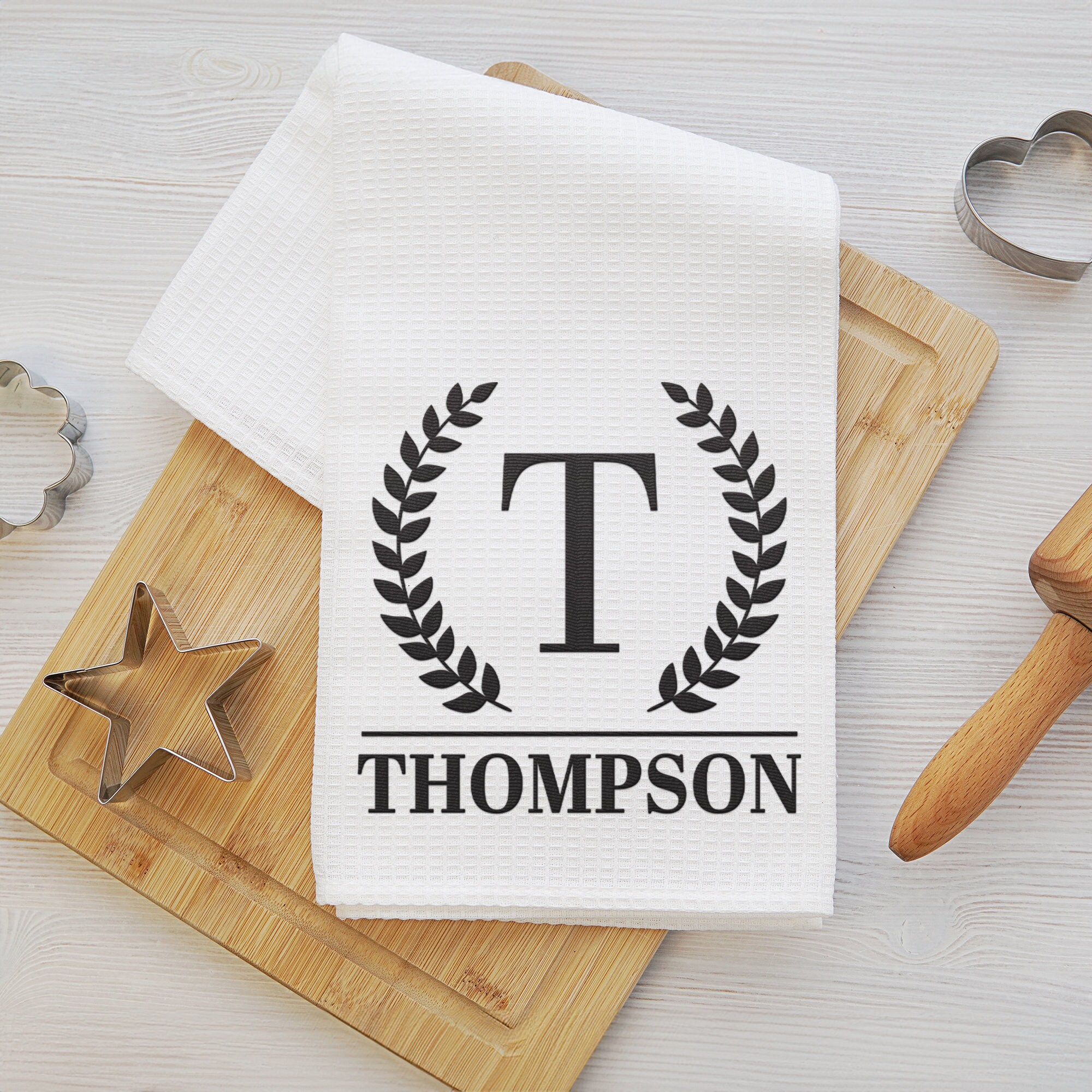 Personalized Kitchen Towel, Kitchen Decor, Hand Towel, Hostess Gift, Personalized Tea Towel, Custom Dish Towel, Kitchen Dish Towel