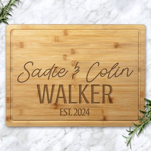 Personalized Cutting Board, Gift For Couple, Housewarming Gift, Custom Cutting Board, Kitchen Gift, Wedding Gift, Cooking Gift