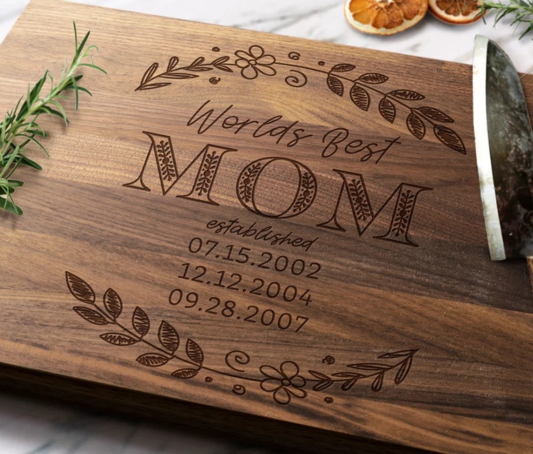 Mother's Day Cutting Board, Mother's Day Gift, Personalized Cutting