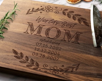 Mother's Day Cutting Board, Mother's Day Gift, Personalized Cutting Board, Mother's Day Gift, Gift for Mother, Gift for Grandma