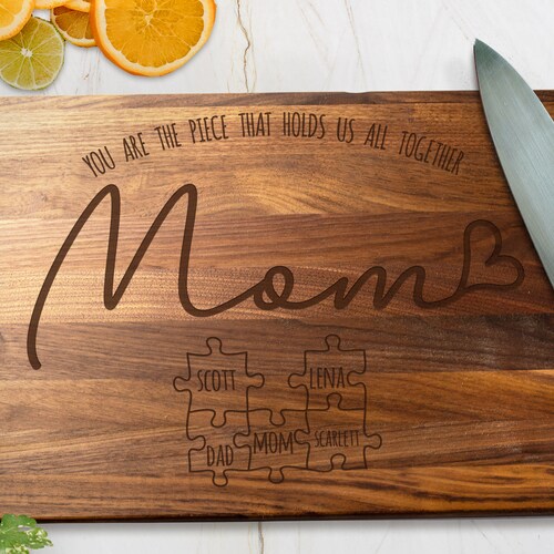 Personalized Cutting Board Mother's Day Cutting Board Etsy
