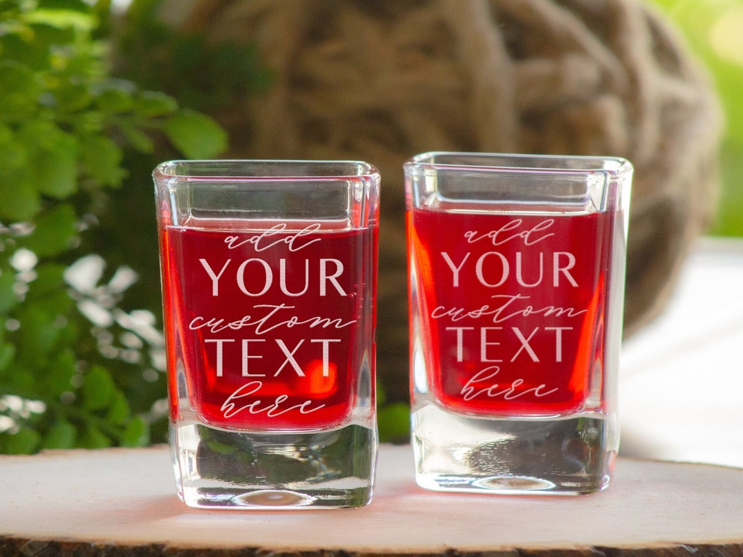 Personalized Shot Glasses, Birthday Shot Glasses, Birthday Party Favors, Custom Shot Glasses