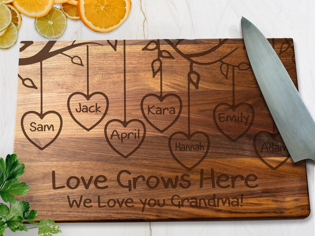 Mother's Day Cutting Board, Mother's Day Gift, Personalized Cutting