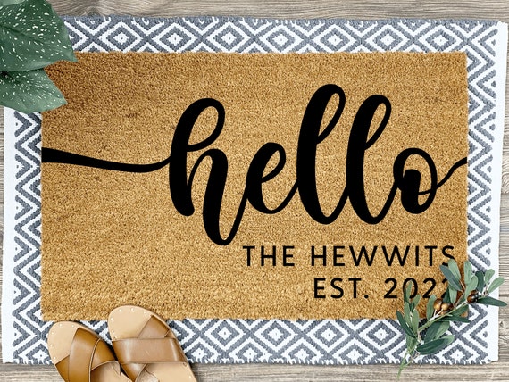 Welcome Mat, Personalized Doormats, Housewarming Gift, Home Decor, Front  Door, Home Doormat, Last Name Door Mat, Custom Door Mats, Outdoor