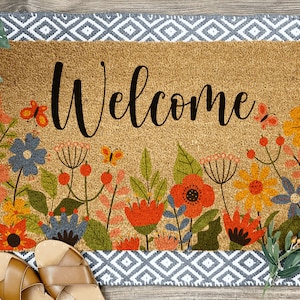 Welcome Mat, Personalized Doormats, Housewarming Gift, Home Decor, Front Door, Home Doormat, Last Name Door Mat, Custom Door Mats, Outdoor