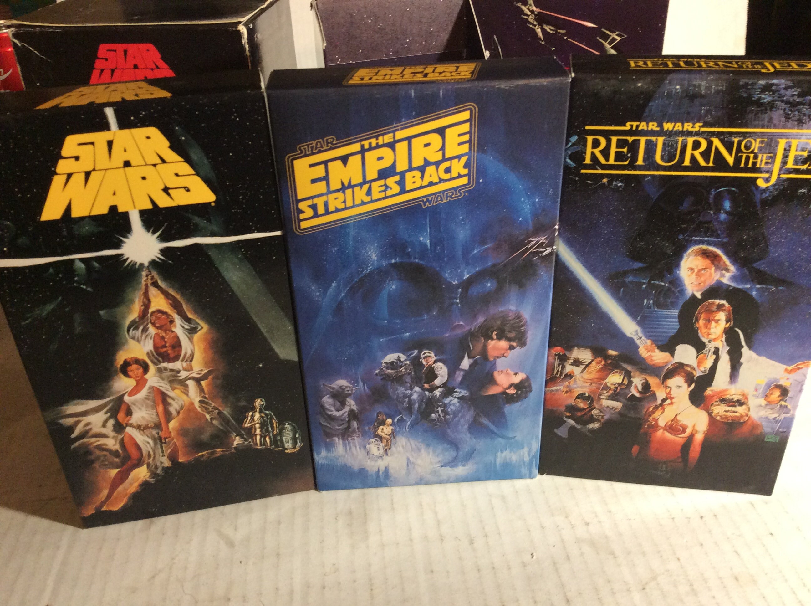 Vintage Star Wars VHS Trilogy Tapes Box Set Empire Strikes Etsy