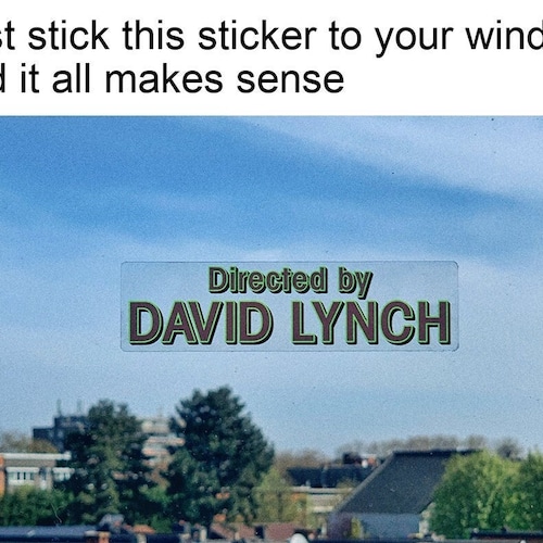 DIRECTED by DAVID LYNCH Stickers 5pack Twin Peaks Postcard Etsy