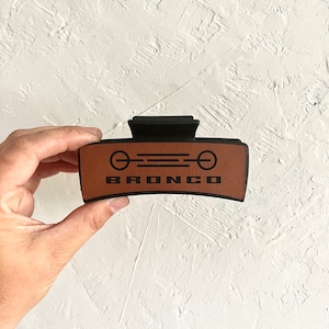 Ford Bronco Kunstleder Haarspange | Krallen Clip