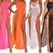 Bikini Cover Ups Women Mesh Sheer See Through Sexy Beach Dress Sleeveless Split Maxi Dress Swimsuit Sarong, sleeveless cover up
