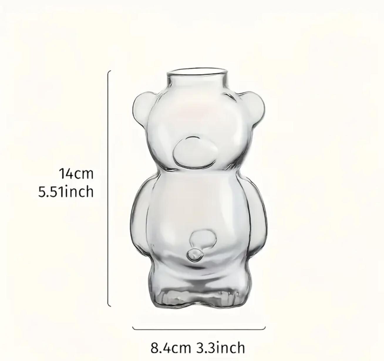 CubCup | Berenglasbeker - 320 ml, hoogwaardig borosilicaatglas