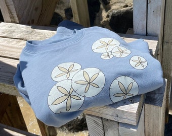 Sand Dollar Cozy Set, Sand Dollar Graphic Sweatshirt & Terry Cloth Shorts