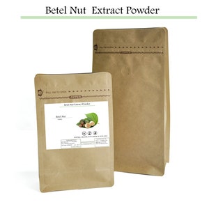 Organic Betel Nut Powder Extract -  Areca Catechu Vegetarian Tea Powder | Eco Friendly Bag - Dayakprimitif