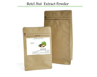 Organic Betel Nut Powder Extract -  Areca Catechu Vegetarian Tea Powder | Eco Friendly Bag - Dayakprimitif