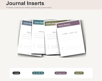 Cursive Workbook Inserts Bundle