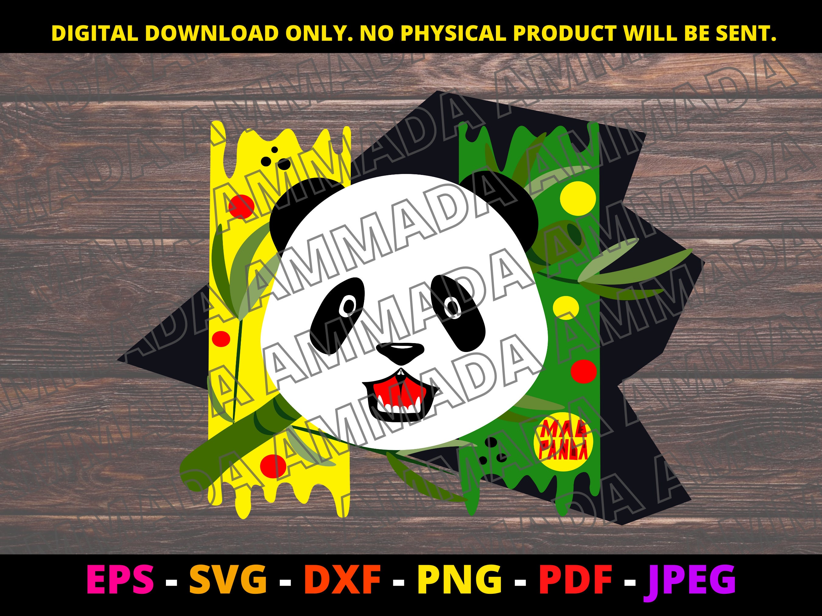 Panda SVG Cute Panda Bear SVG Instant Download Printable | Etsy