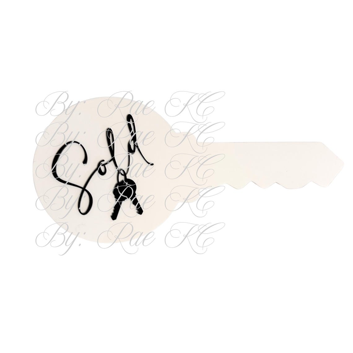 Rectagle Realtor Key Laser Ready Realtor Key - Etsy
