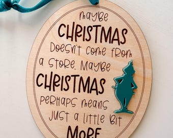 Holiday Movie Ornament Laser Cut File | SVG, Cricut, Glowforge (Digital Download)