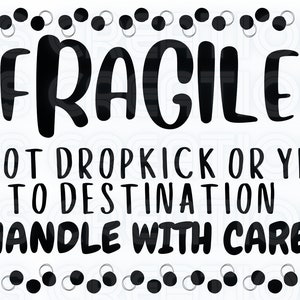 Fragile - Handle with Care Digital Sticker Design