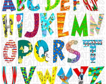 dr seuss alphabet etsy