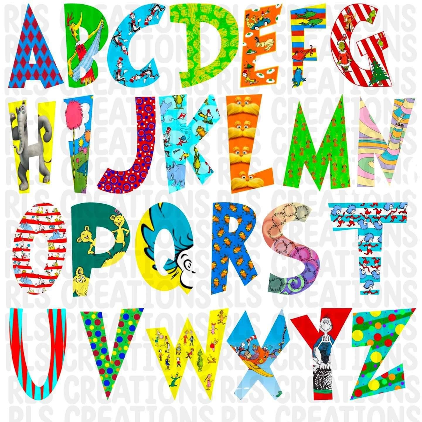 Dr Seuss Alphabet