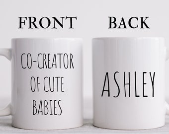Personalized New Mom Mug, Funny Mug for Mom, Cute Mom Mug, Cute Dad Mug, New Mom Mug, New Dad Mug, Baby Shower Gifts, New Parent Gifts