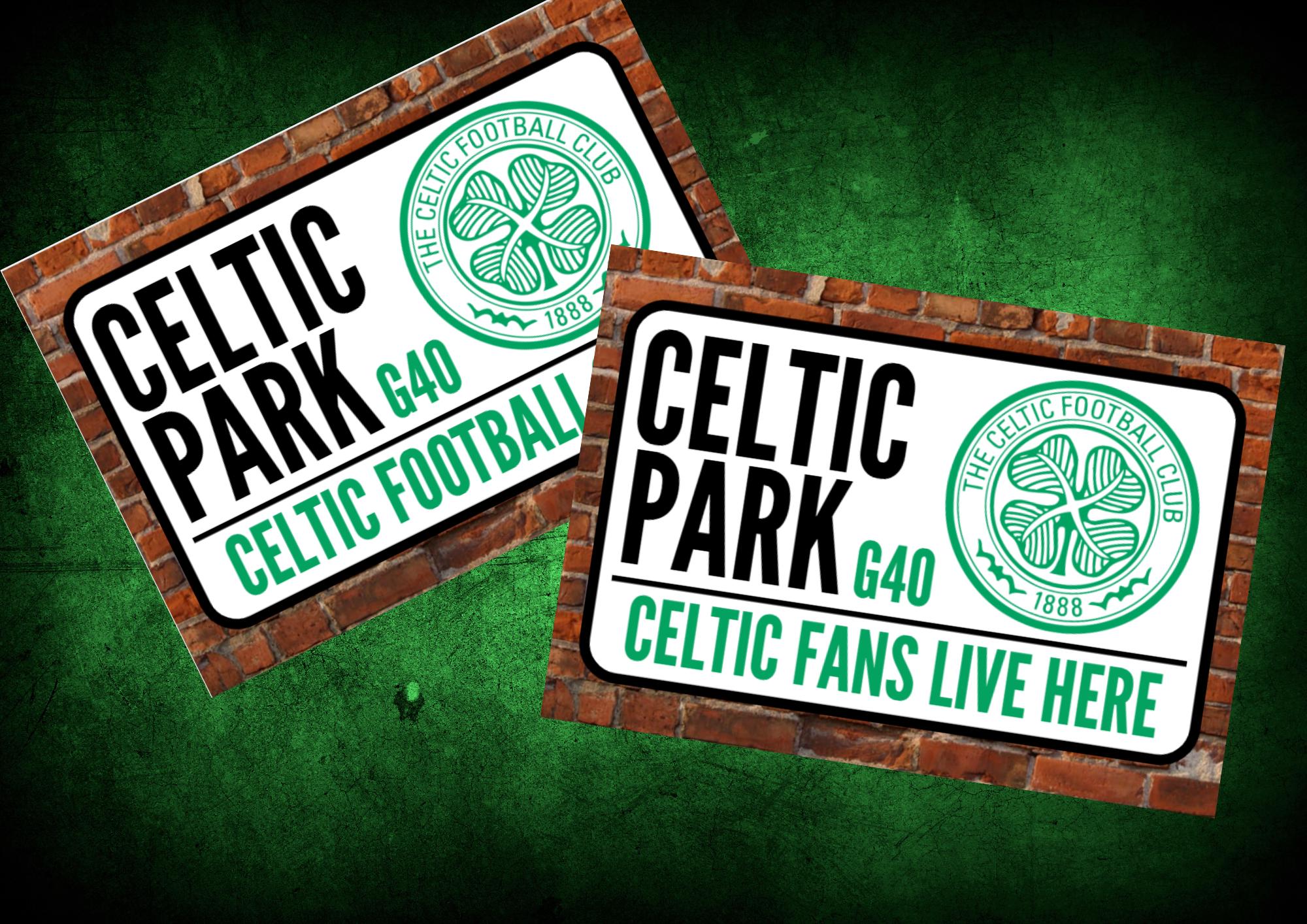 Celtic Football Club A4 Themed Framed Gloss Print Celtic Park Street celtic-football-club-a4-themed-framed-gloss-print-celtic-park-street