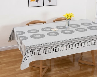 Vinyl Tablecloth with Flannel Backed 60x84 Waterproof Stain Resistant