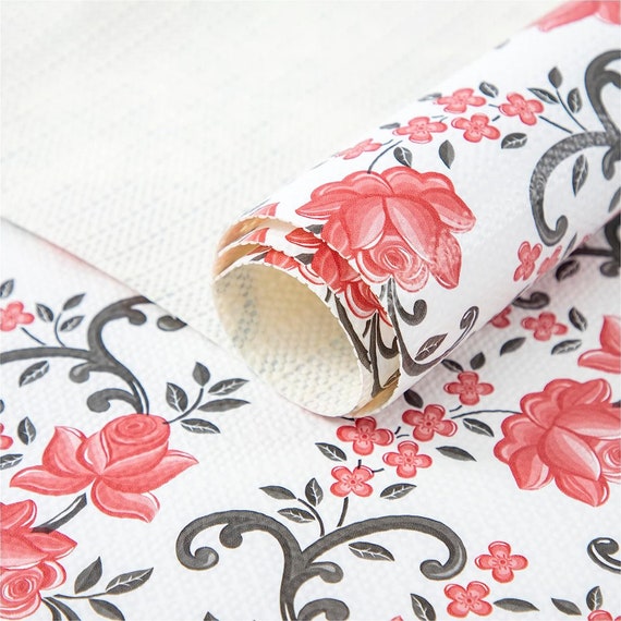 Floral Drawer Liner Paper, Floral Shelf Liner