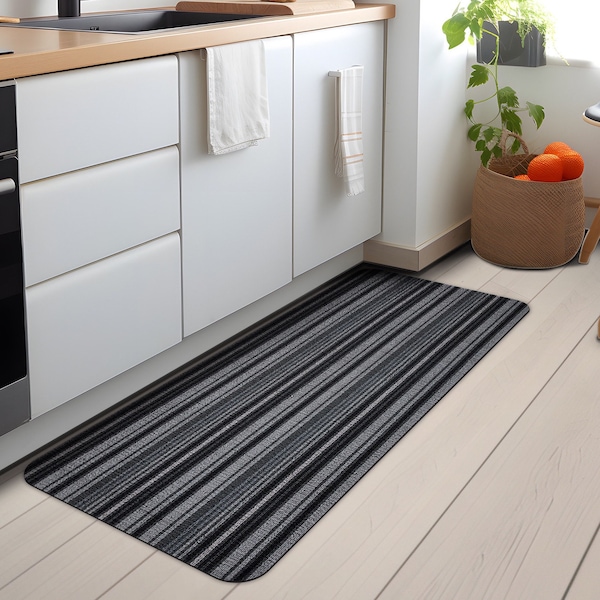 RAY STAR  Non-Slip Kitchen Mat with Stripe Design Anti Fatigue, Ergonomically Engineered 20"*40"