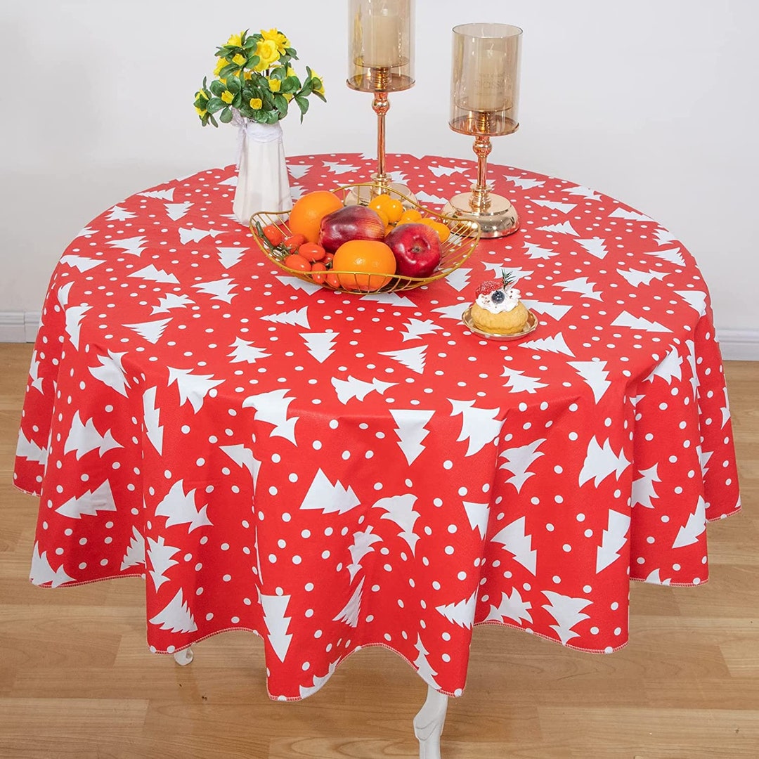 Christmas Tablecloths Vinyl 