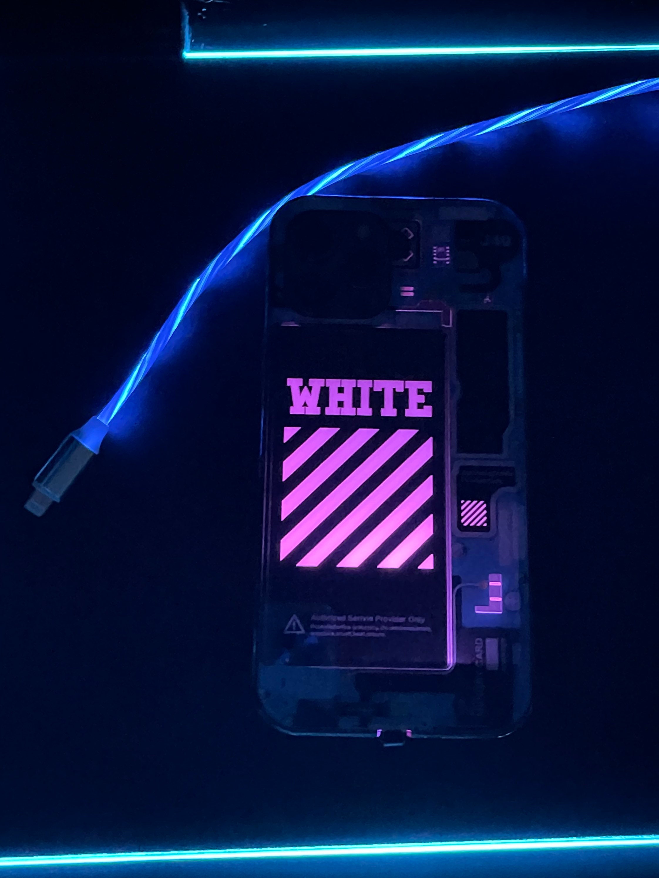 LED Light up Case for Smart Phone Offwhite 2 Etsy