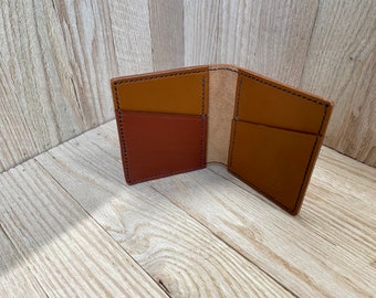 Fold card wallet with four slots