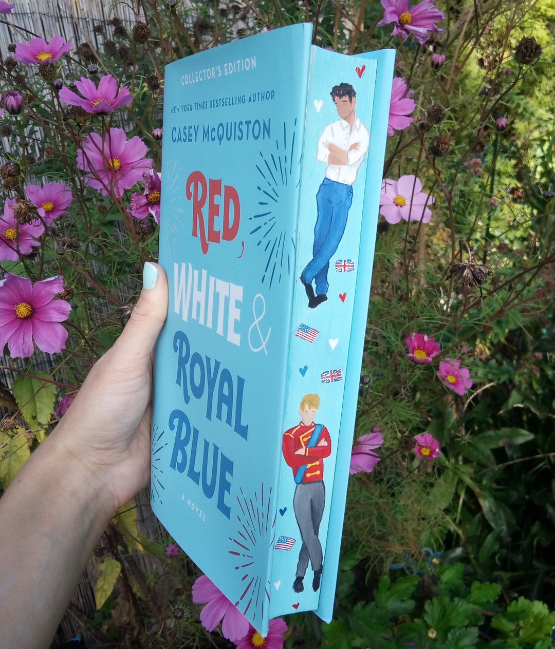 Red, White and Royal Blue by Casey Mcquiston, Painted Book Edges, Fore