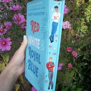Red, White and Royal Blue by Casey McQuiston | painted book edges, Fore-edge painting | Made-To-Order
