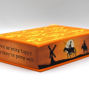 Don Quixote by Miguel de Cervantes | Make-to-order Fore-edge book painting | hand-painted book edge