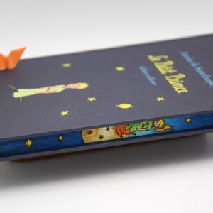 Le petit prince by Antoine de Saint-Exupéry (French book edition) | Make to order | hand-painted book edge, fore-edge painting