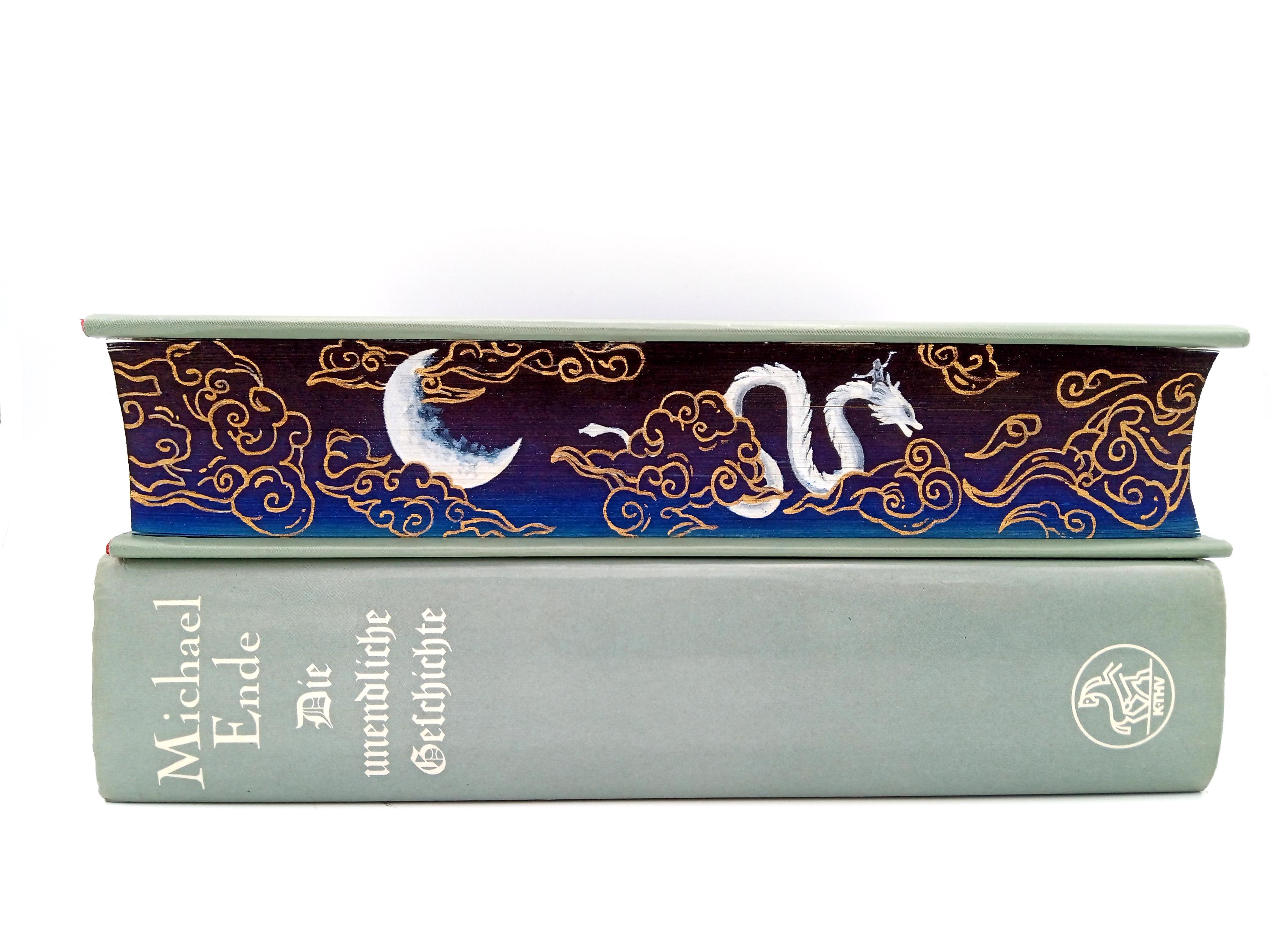 ミヒャエル・エンデ作『はてしない物語』｜委託作品｜小口絵、本の縁の