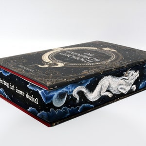The Neverending Story by Michael Ende | Made to Order | hand painted book edges, Fore-edge Painting, unique collector&#39;s edition
