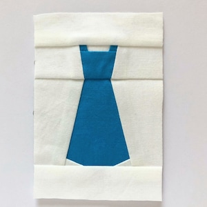 Dress Expansion Foundation Paper Piecing/FPP Quilt Block Pattern, Digital Download