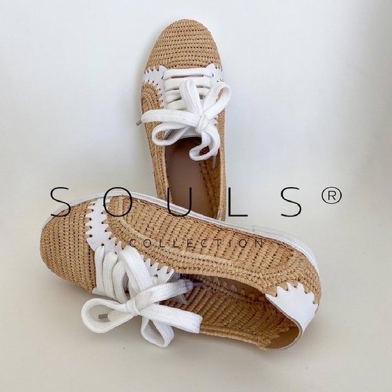braided raffia chanel sneakers