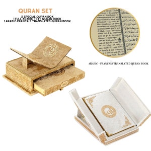 Luxury Special Quran Set,Wedding Gift,Quran Book,English Translated Quran,Velvet Box